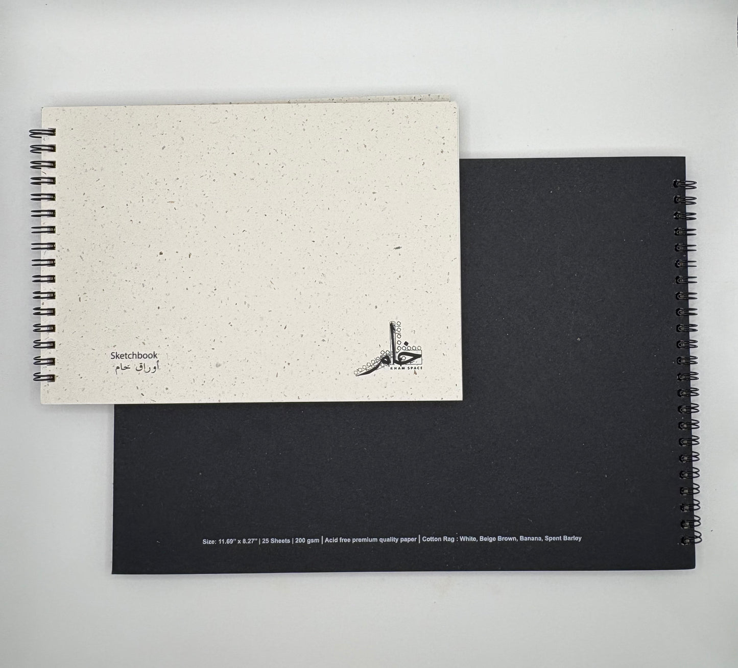 KHAM Natural Paper Sketchbook A5 – كراسة أوراق خام