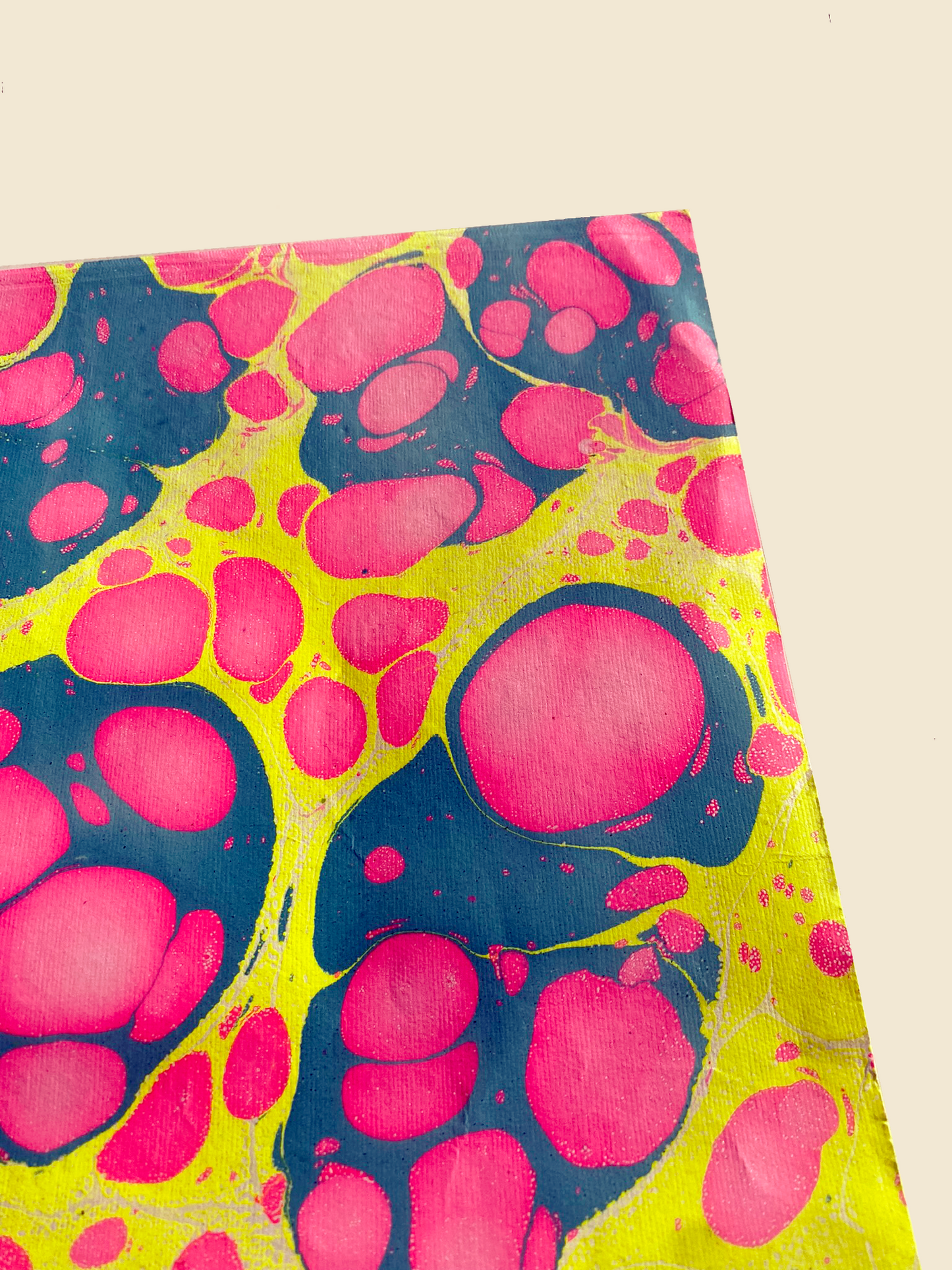 Neon Marbled Paper