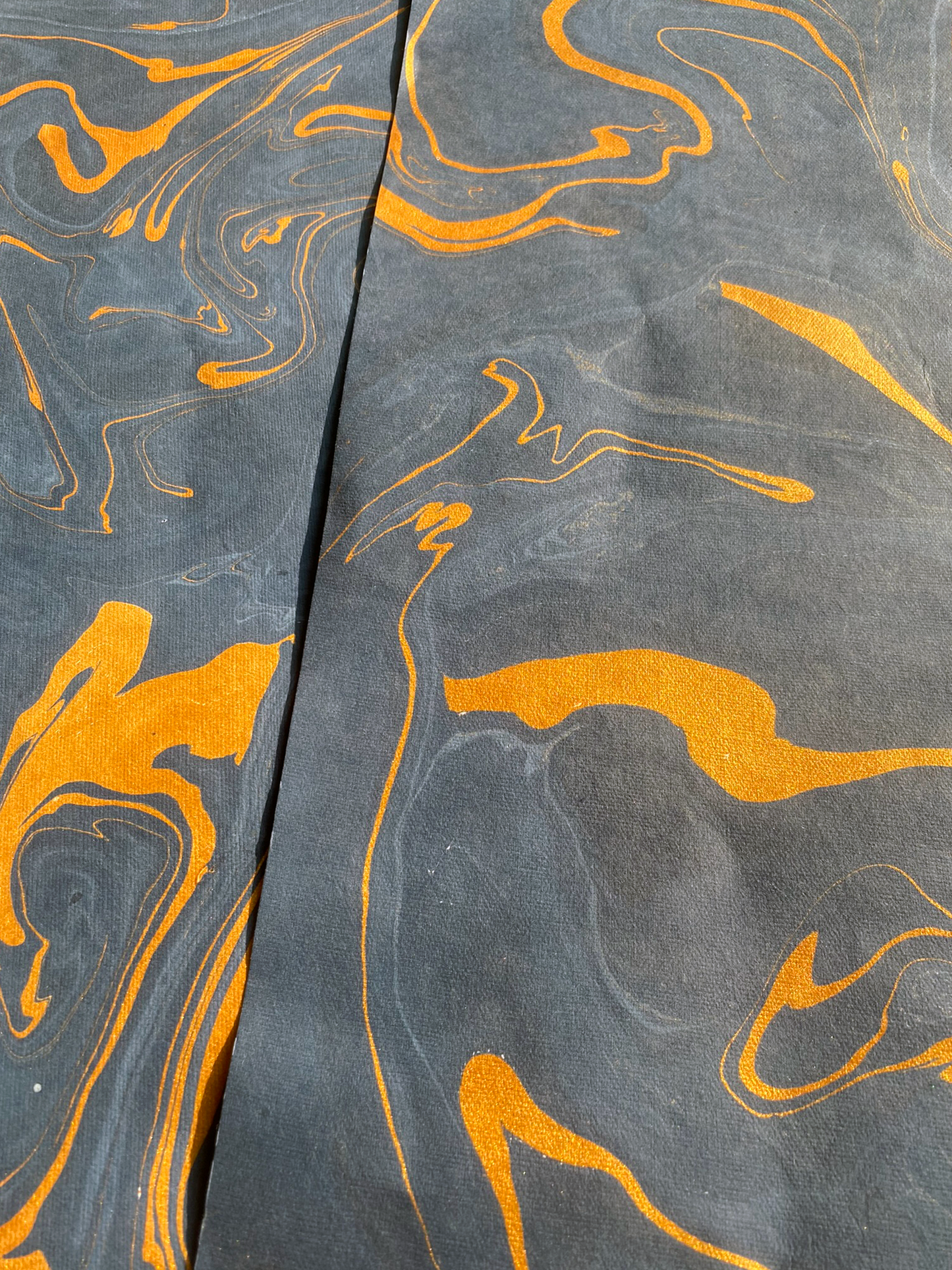 Dark Blue Marble Paper