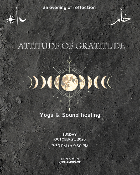 🌑 Attitude of Gratitude: Yoga & Sound healing 🌕