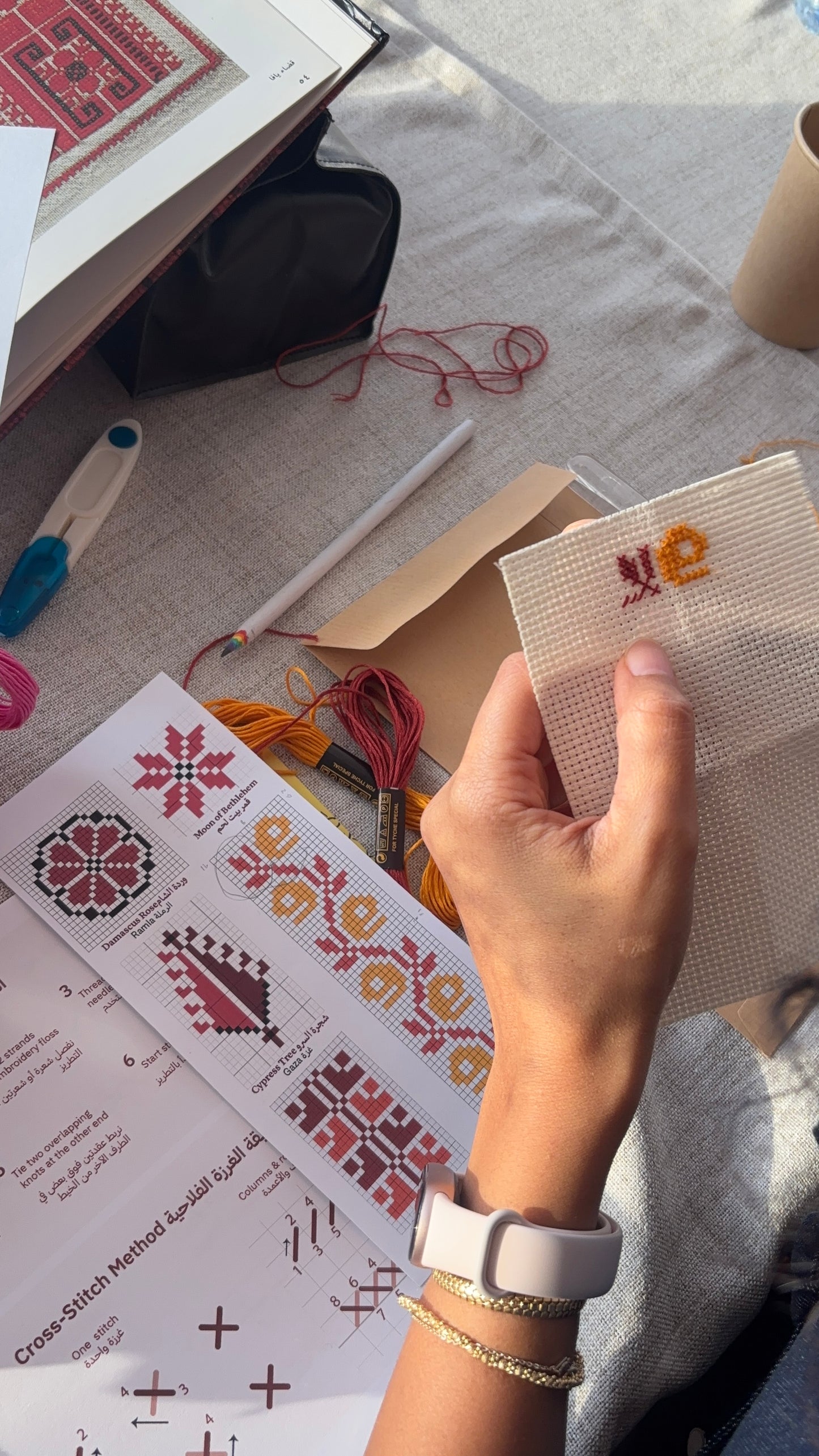 Rooted Threads: Palestinian Tatreez Workshop I خيوط متجذرة: ورشة التطريز الفلسطيني