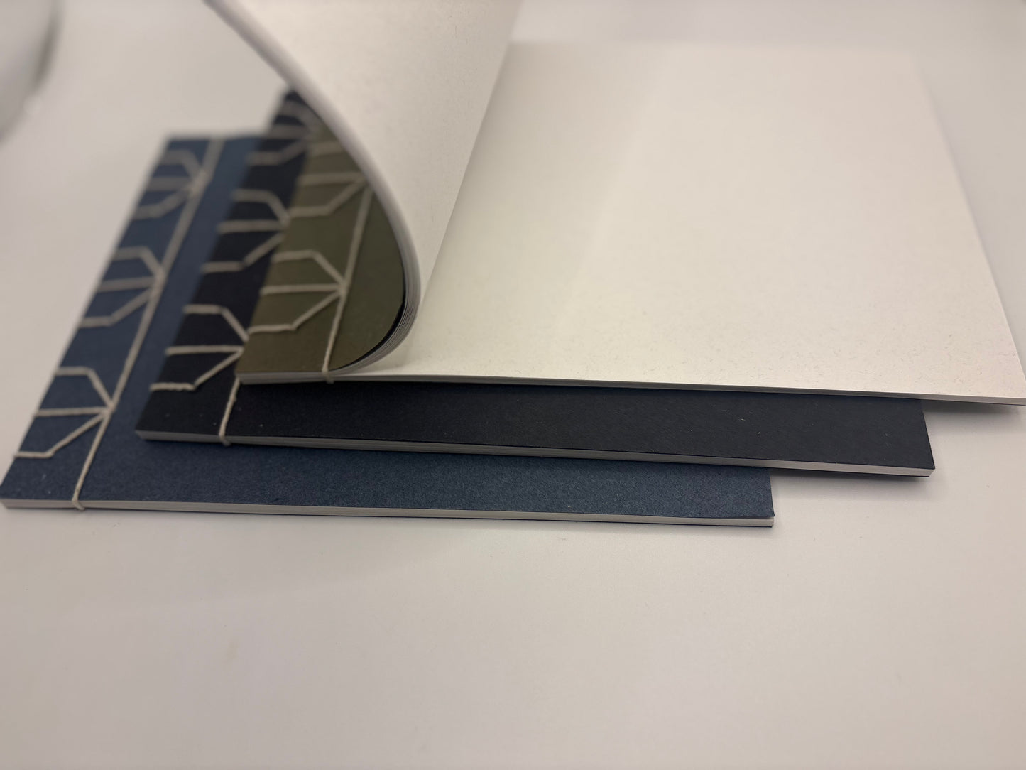 Hand Stitched Notebook A5 – دفتر مخيط يدويا