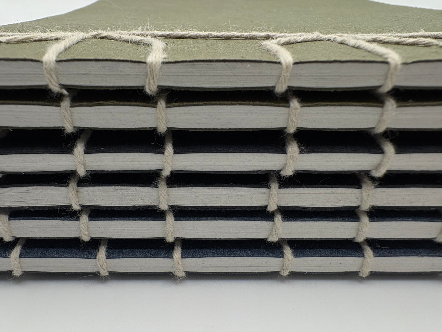 Hand Stitched Notebook A5 – دفتر مخيط يدويا
