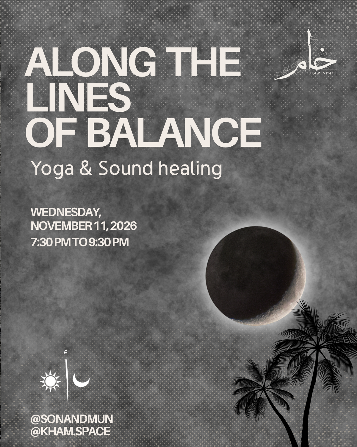 🌑 Along the lines of balance: Yoga & Sound  🌕