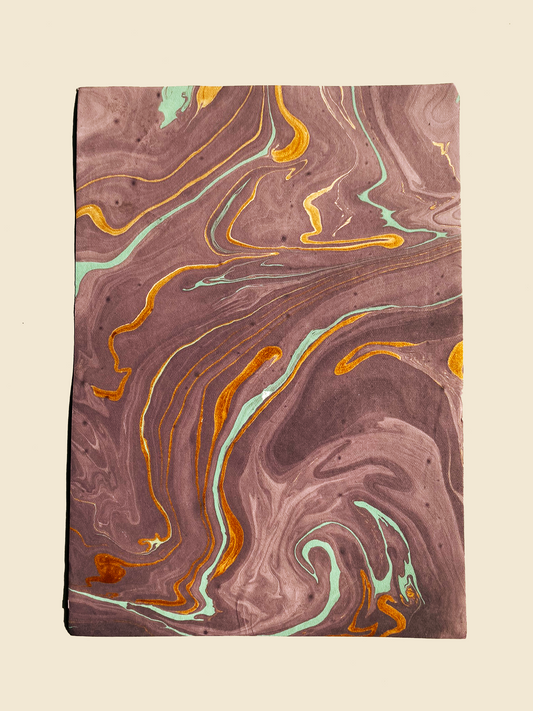 Purple Marbled Paper