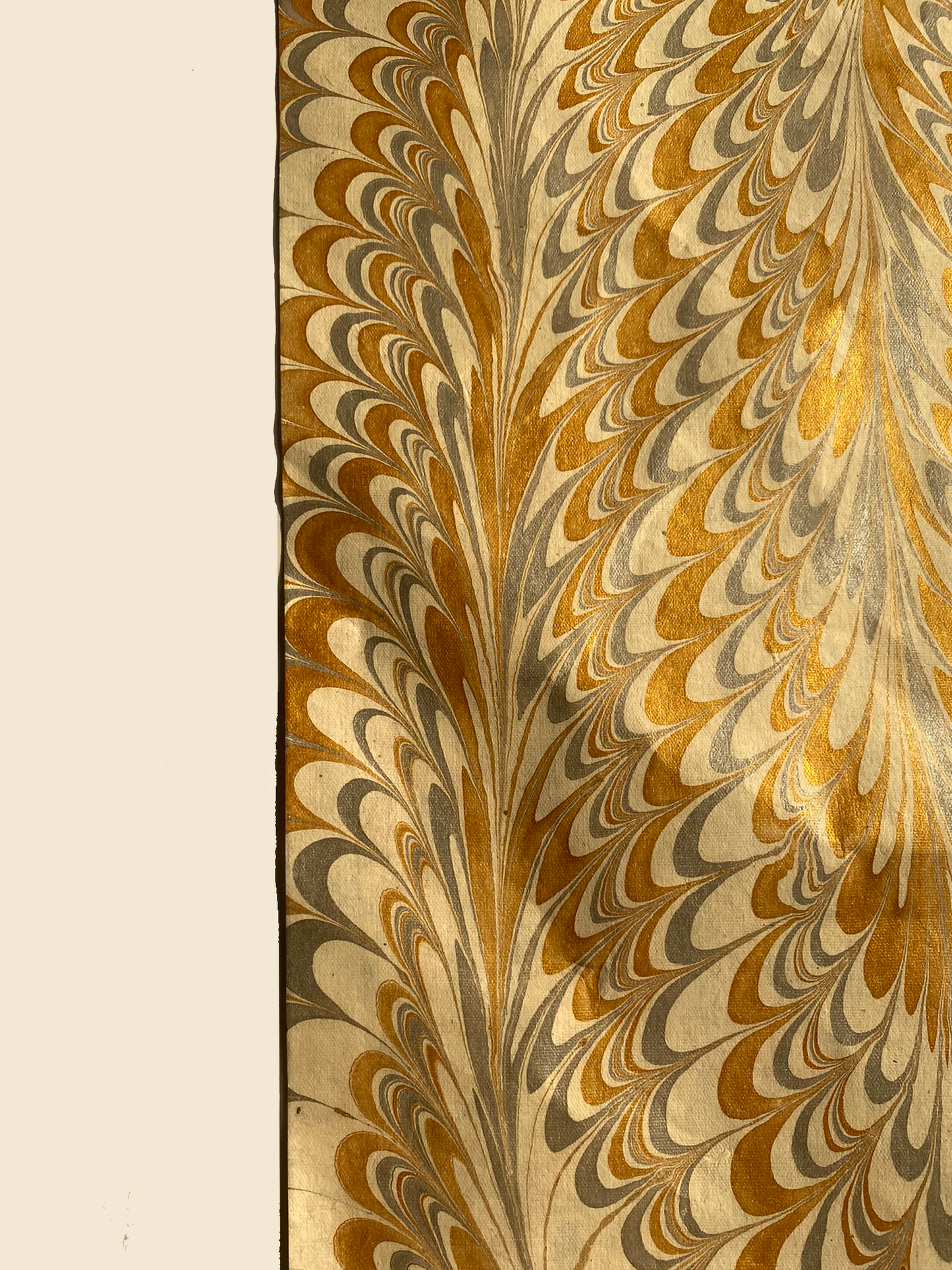 Gold & Silver Marbled Paper