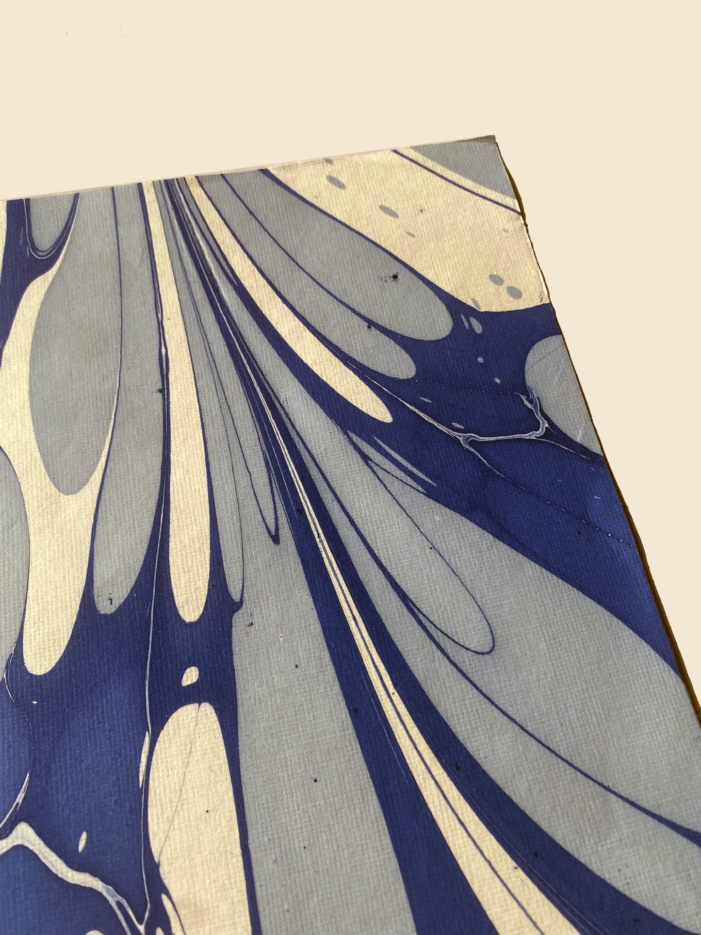 Blue Marbled Paper